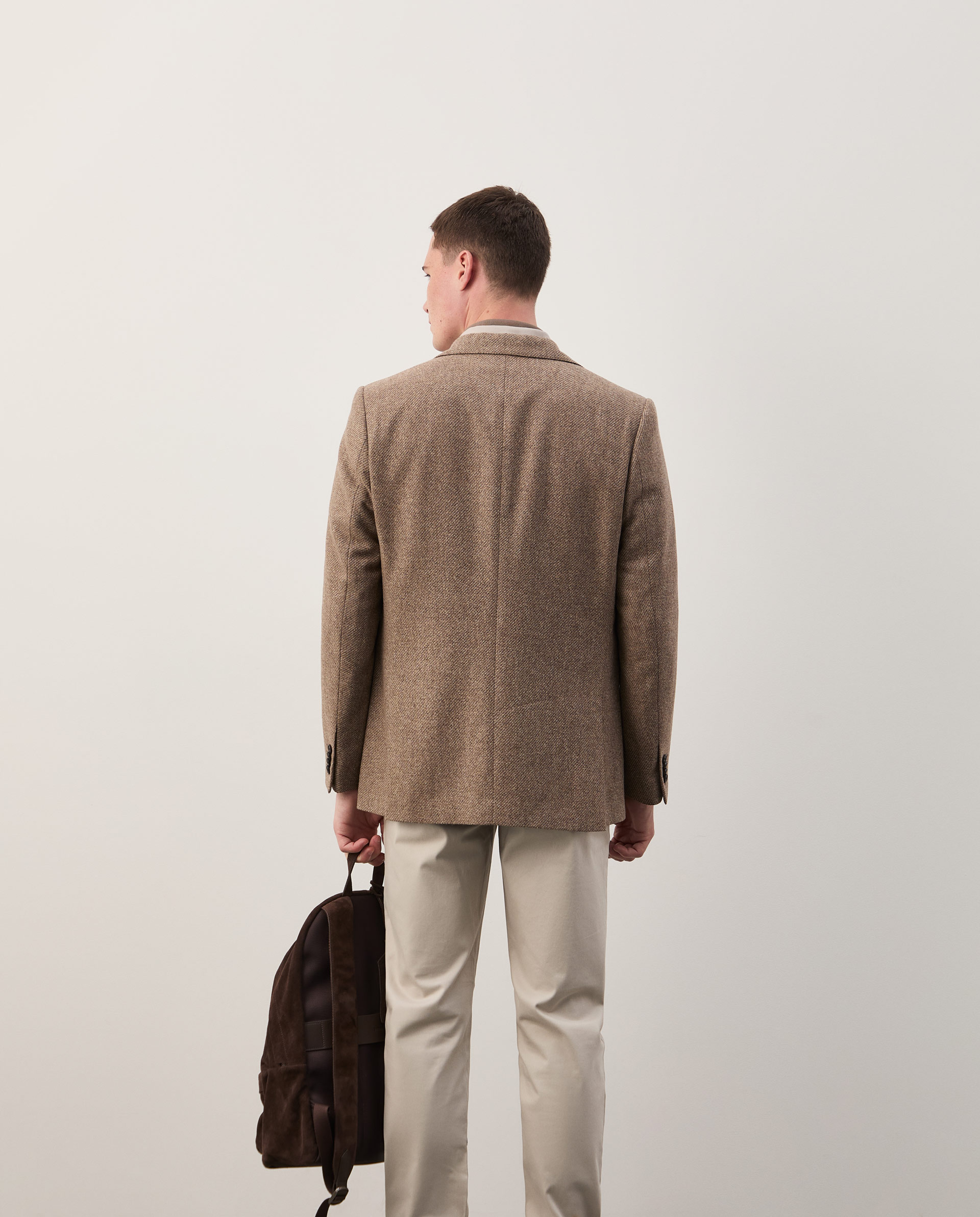 Regular fit blazer with wool lining