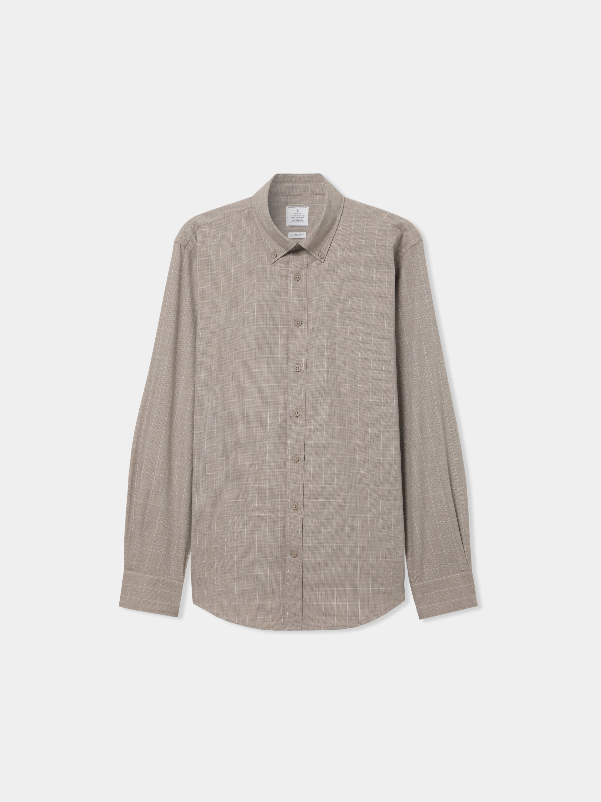Camisa regular fit aos quadrados