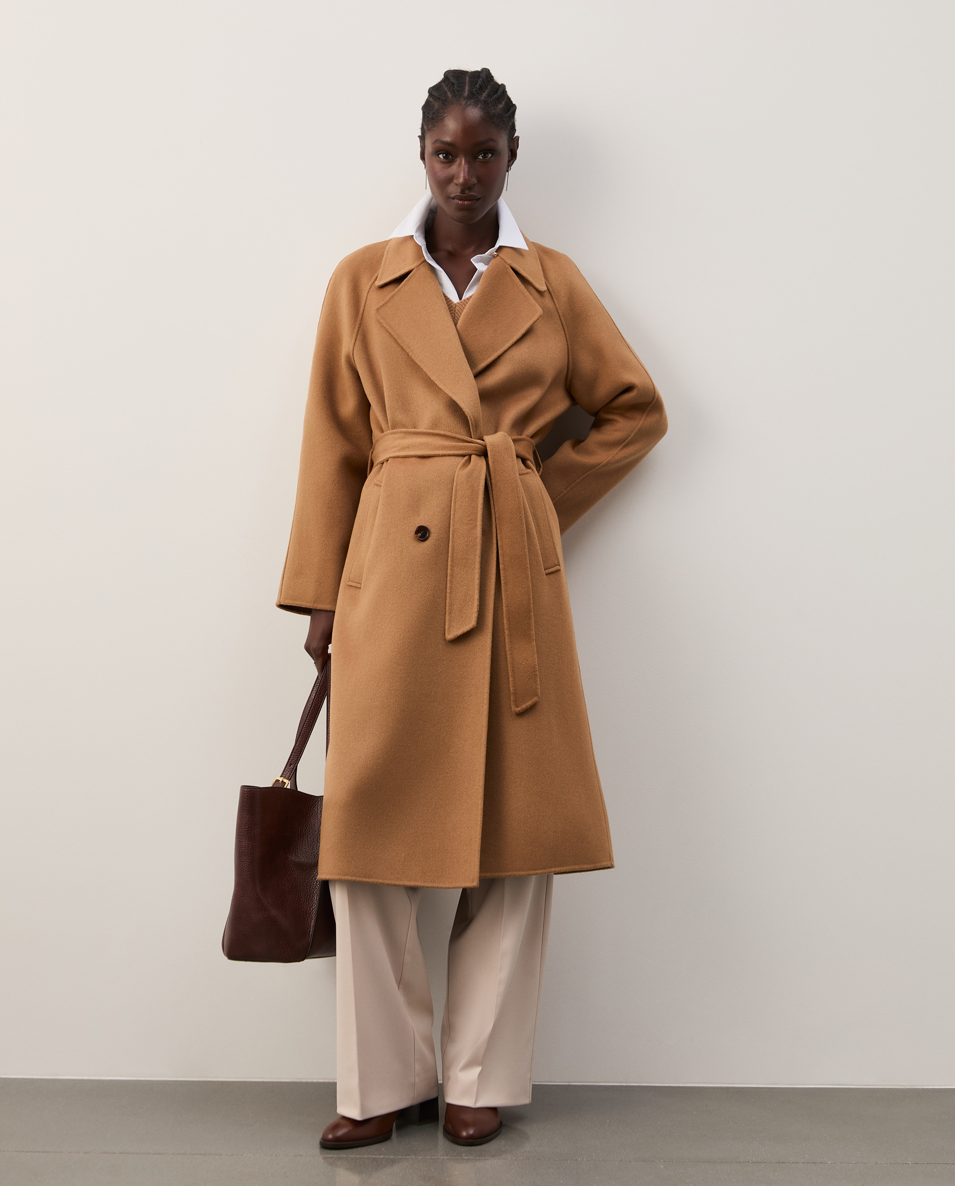 Long coat with wool