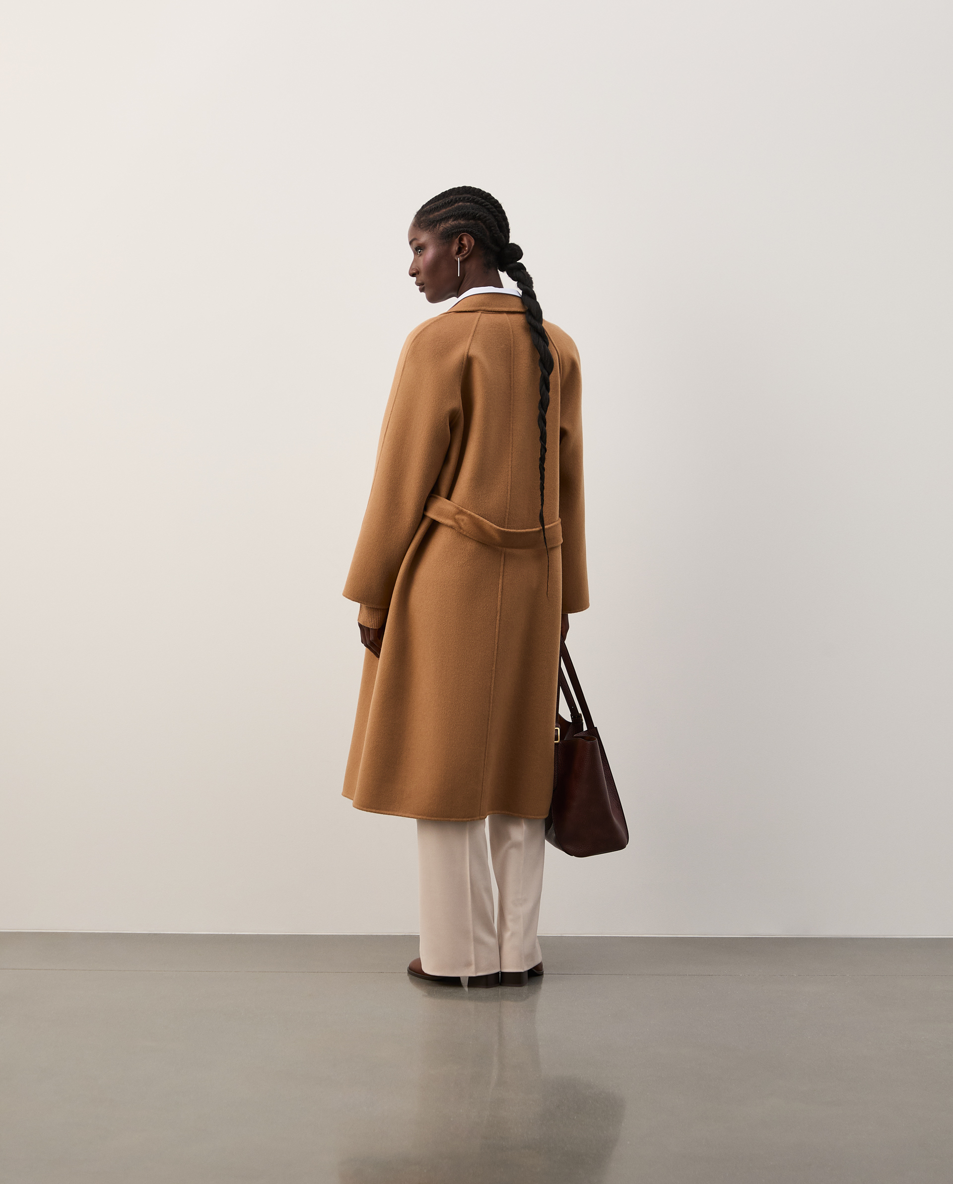 Long coat with wool
