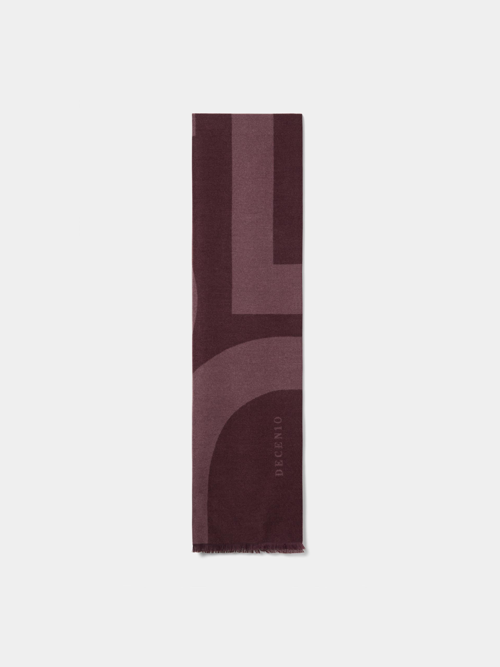 Two-tone wool scarf