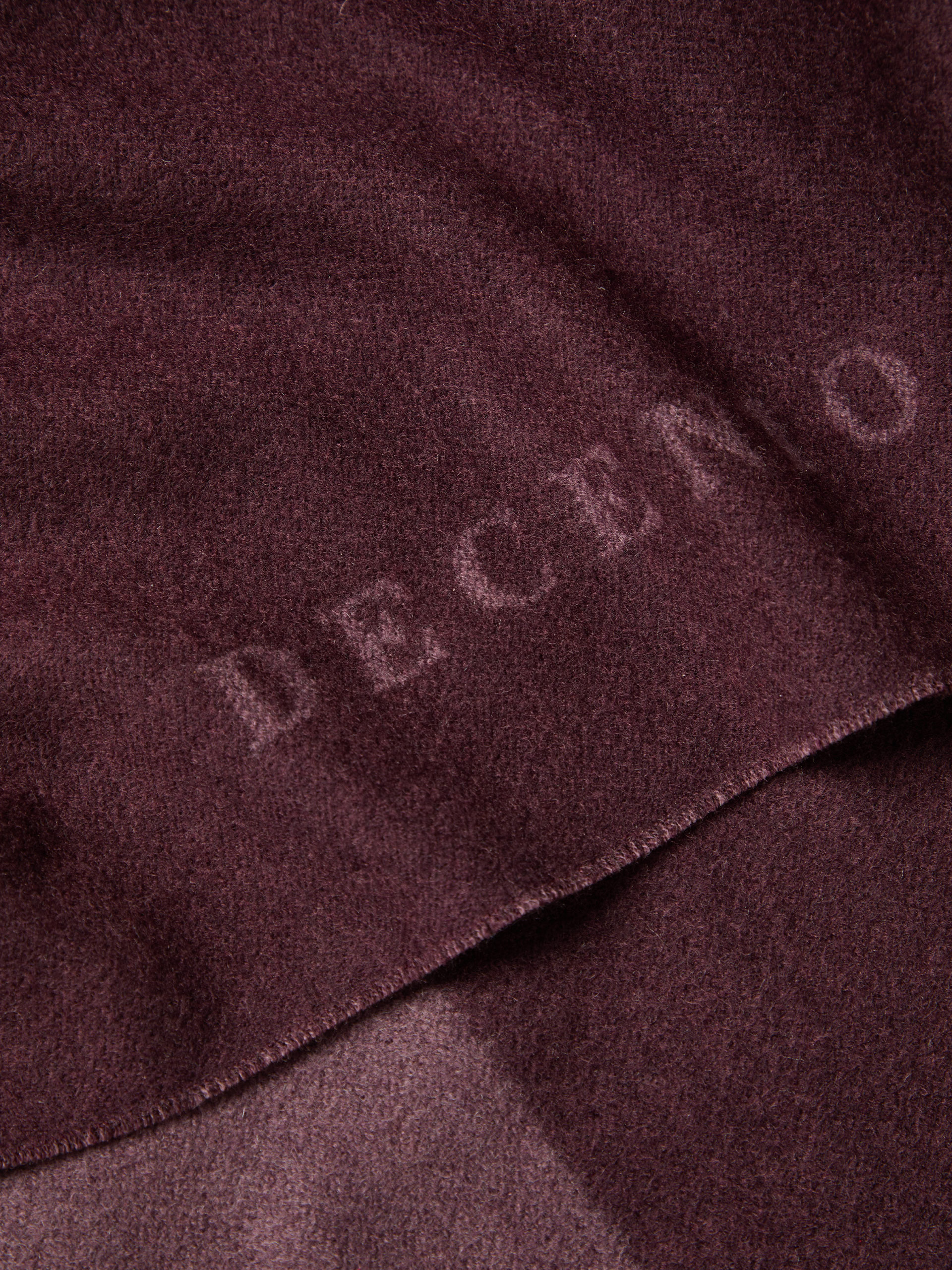 Two-tone wool scarf