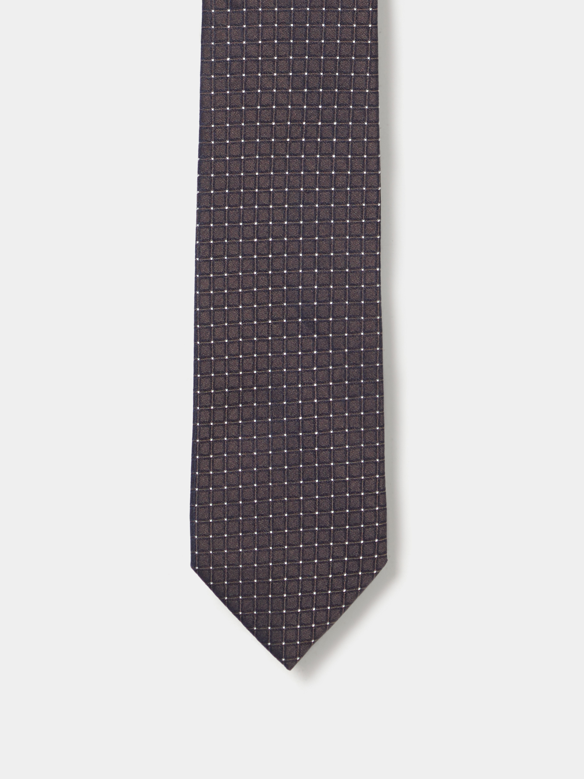 Silk and cotton tie