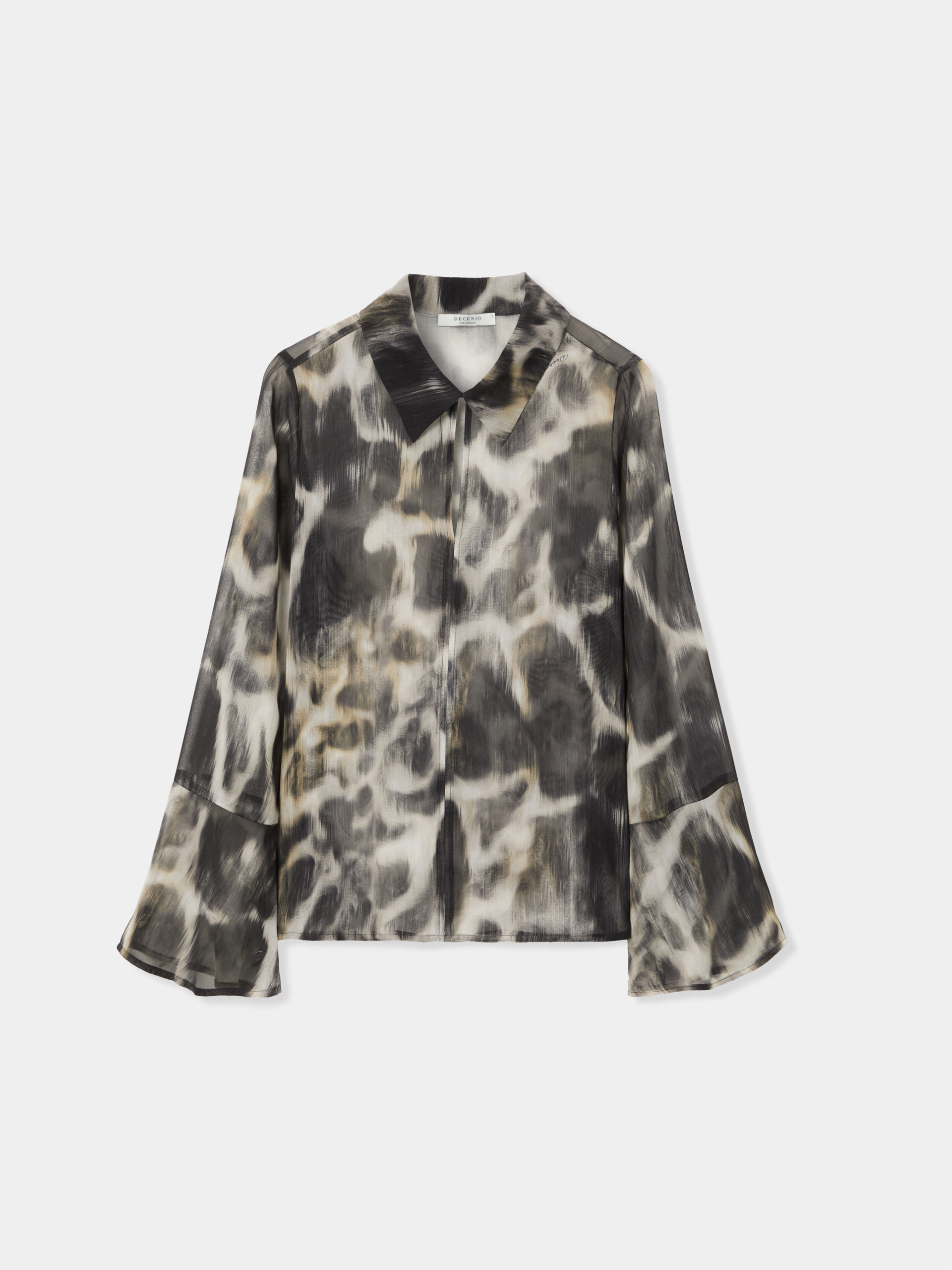 Blusa estampada fluida