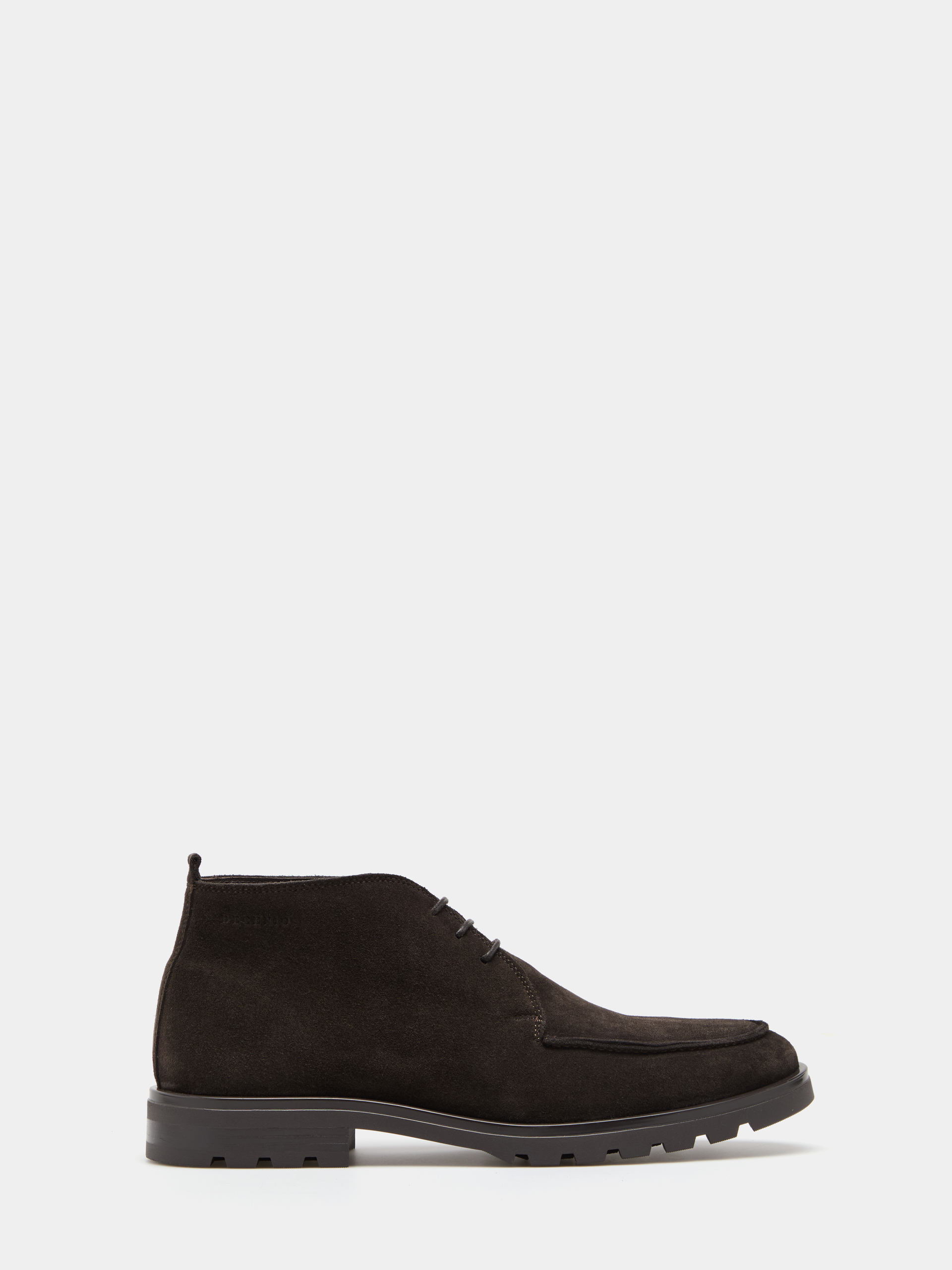 Leather ankle boot with laces