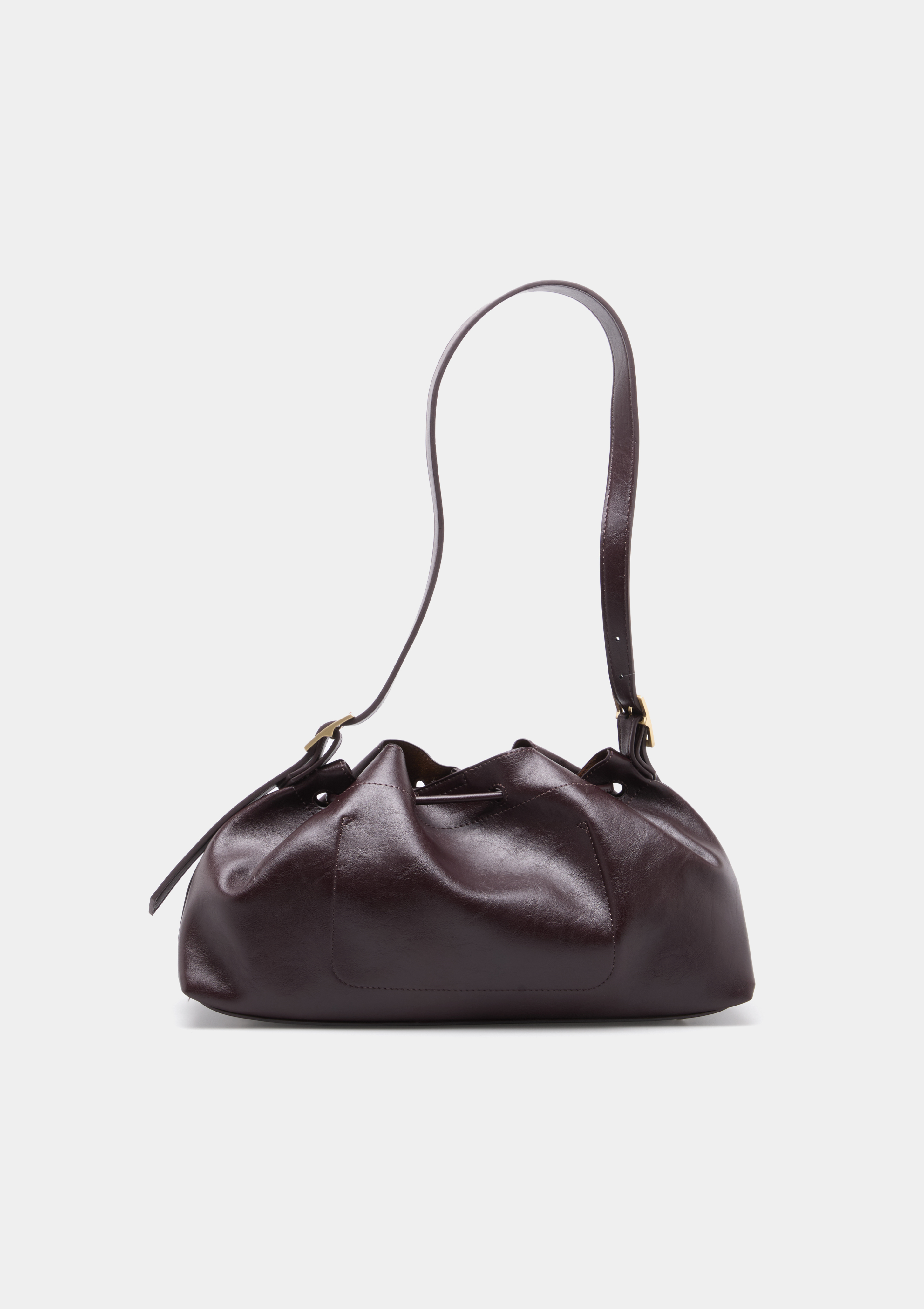 Shoulder bag with drawstring