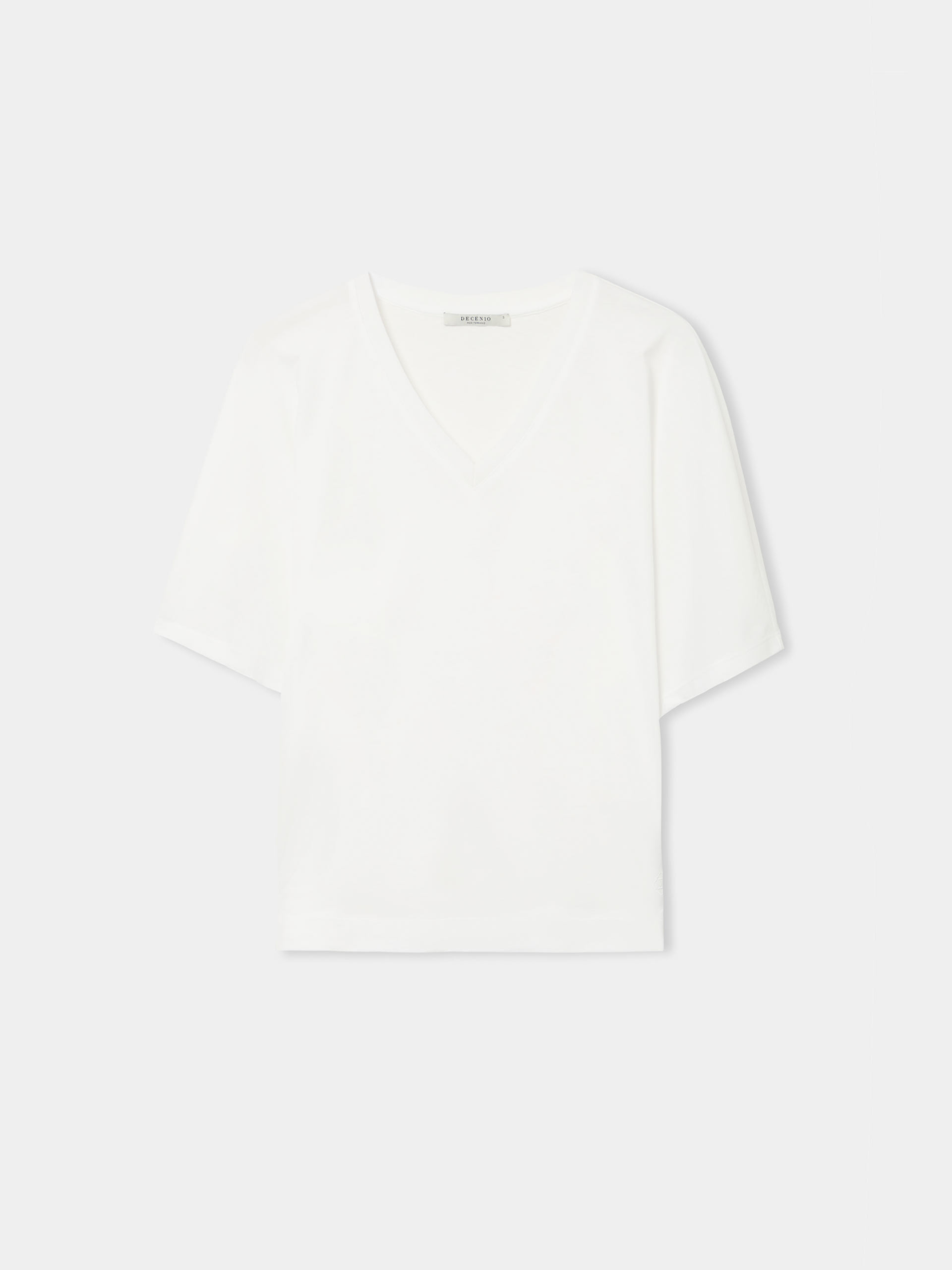 T-shirt em liocel e algodão