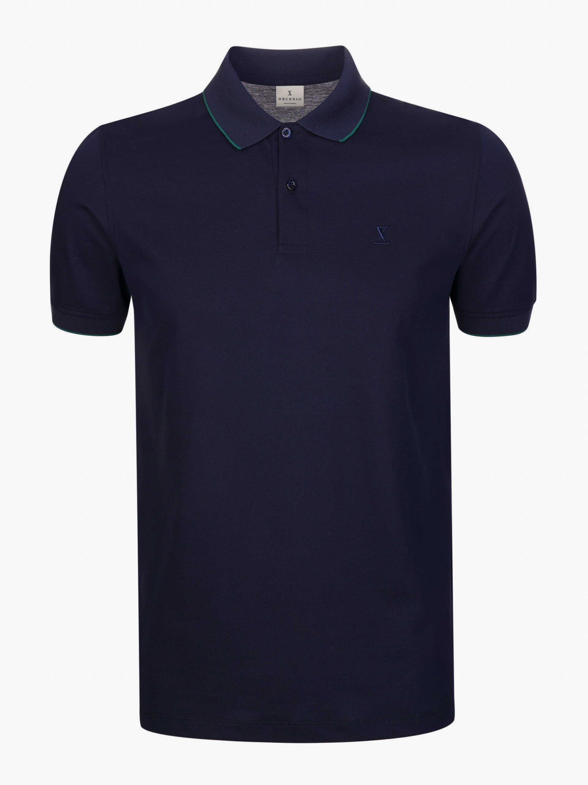 Polo em algodão mercerizado