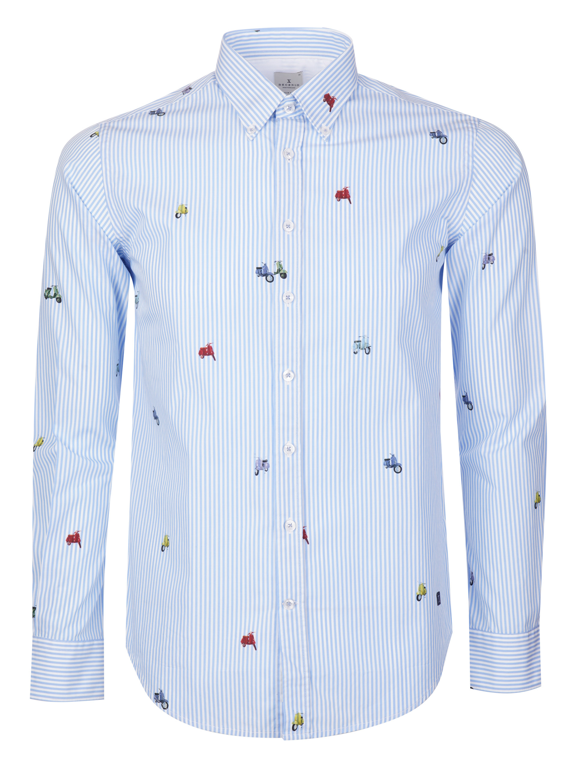 Camisa de rayas con micro estampado