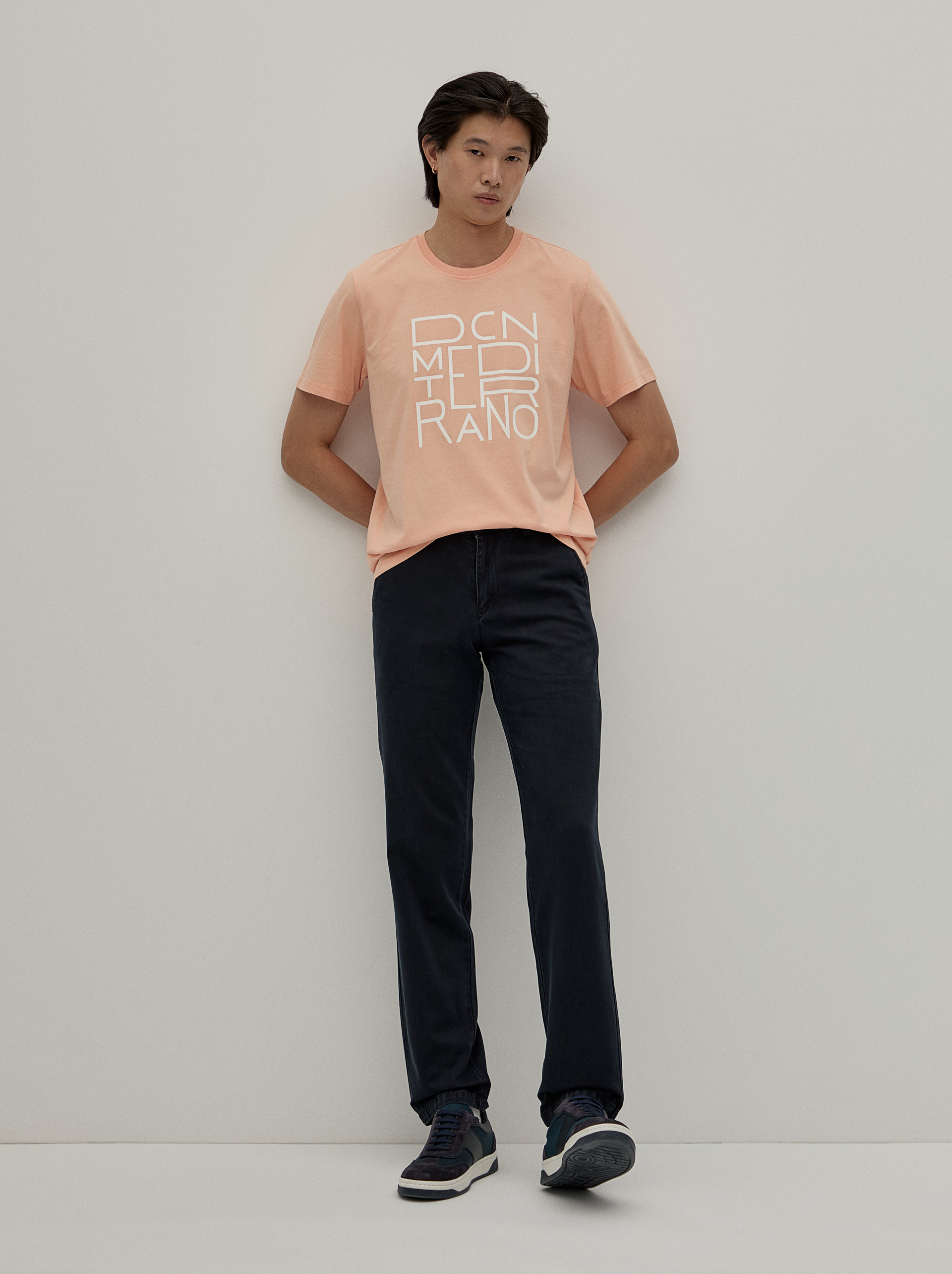 Regular fit chino trousers