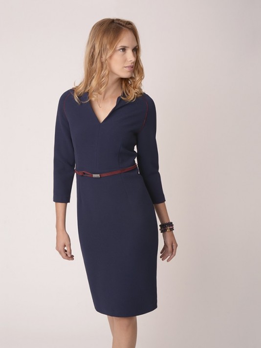 Dress with belt