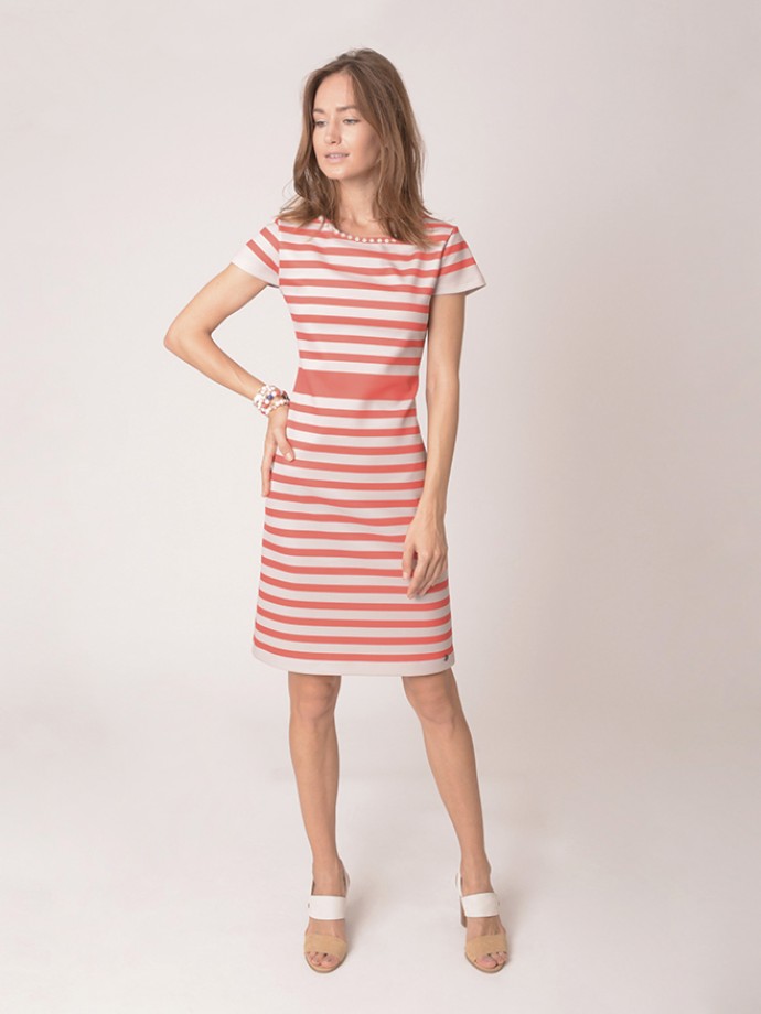 VESTIDO RAYAS MANGA CORTA – sirocco