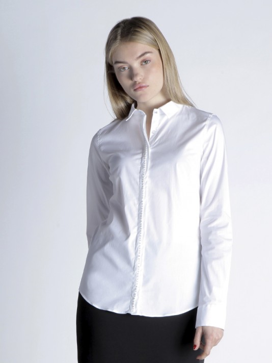 Sim fit shirt with pearls