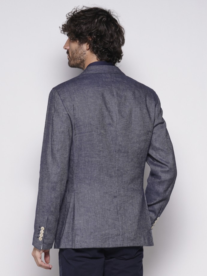 Double breasted slim fit blazer