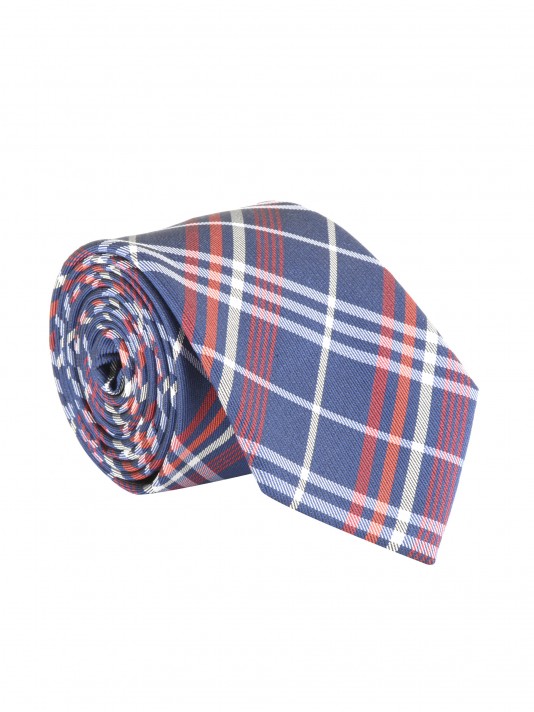 Checked tie