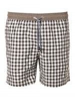Checked swim shorts