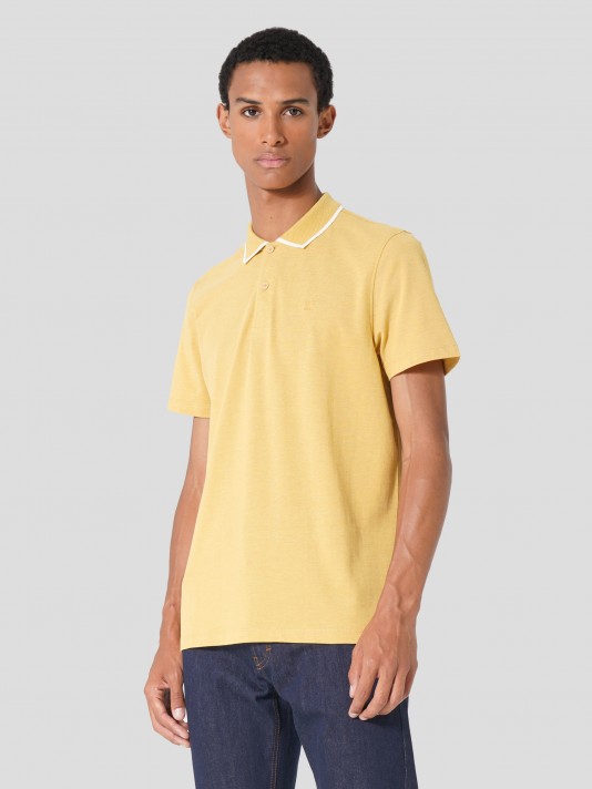 Two-tone polo shirt