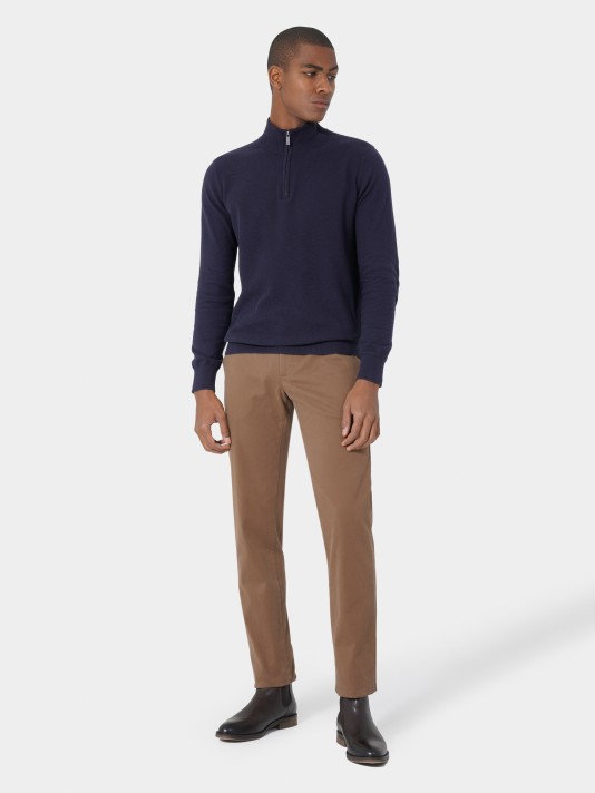 Serge slim fit chino trousers