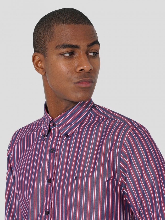 Striped regular fit shirt