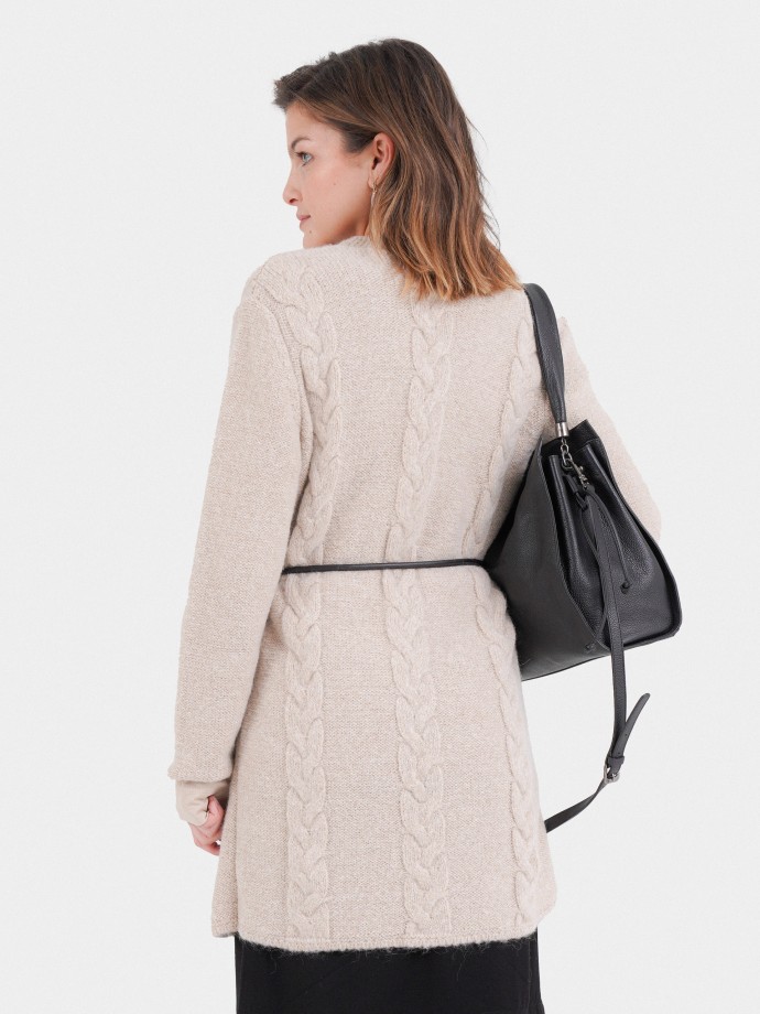 cardigan e cinto