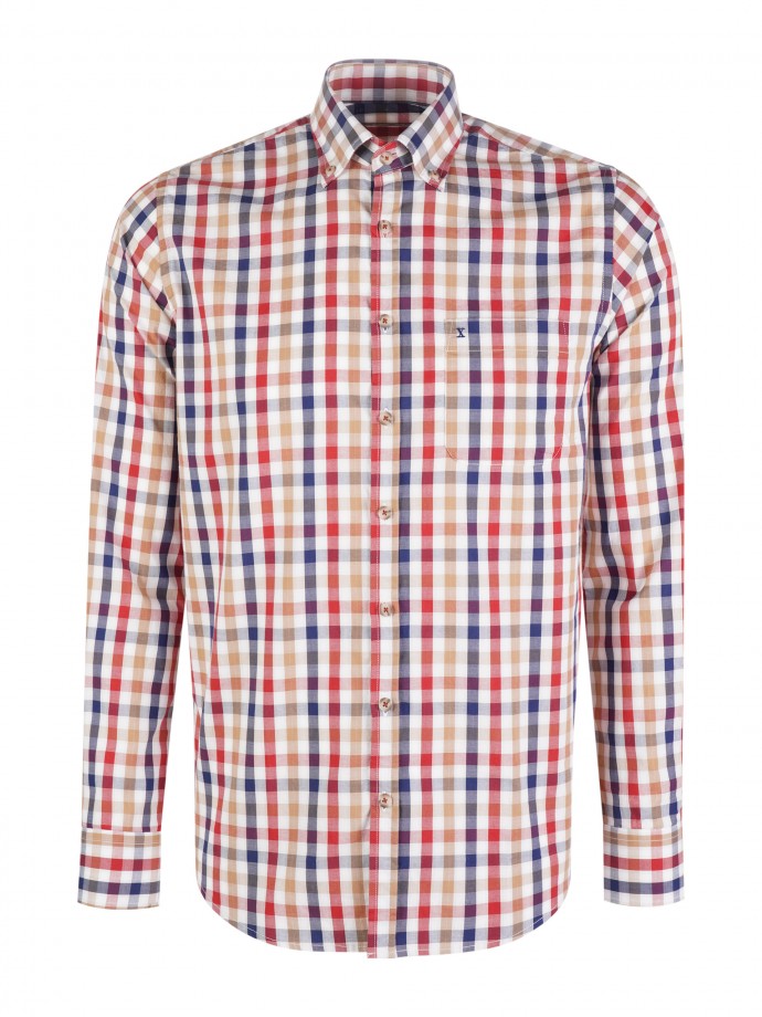 Camisa de cuadros de corte regular