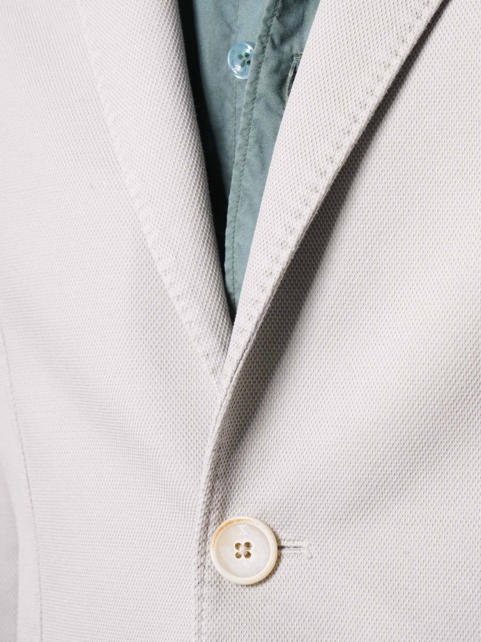 Americana slim fit de algodn elstico