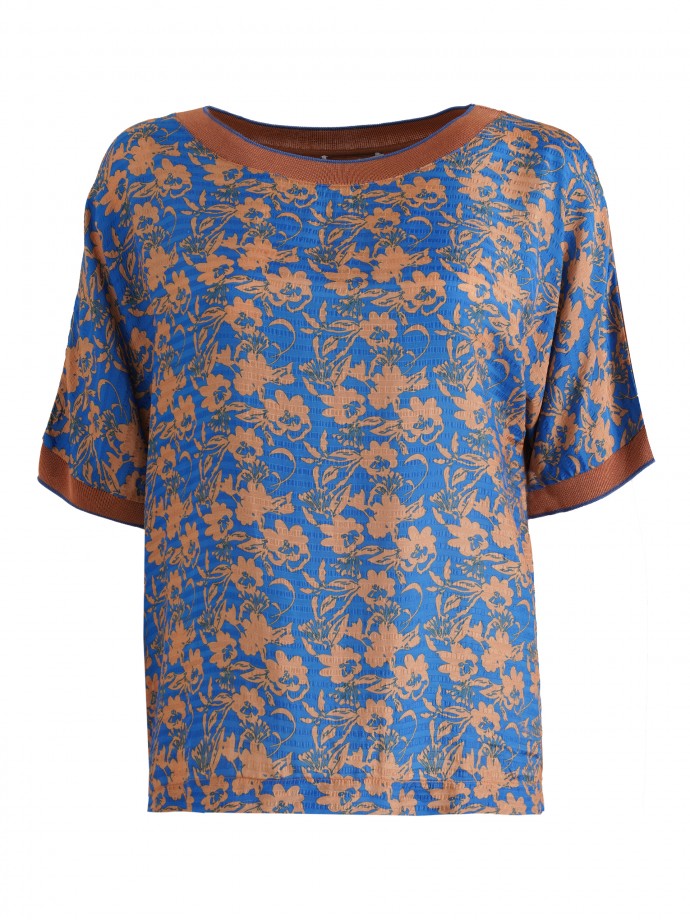 Combined t-shirt with floral print