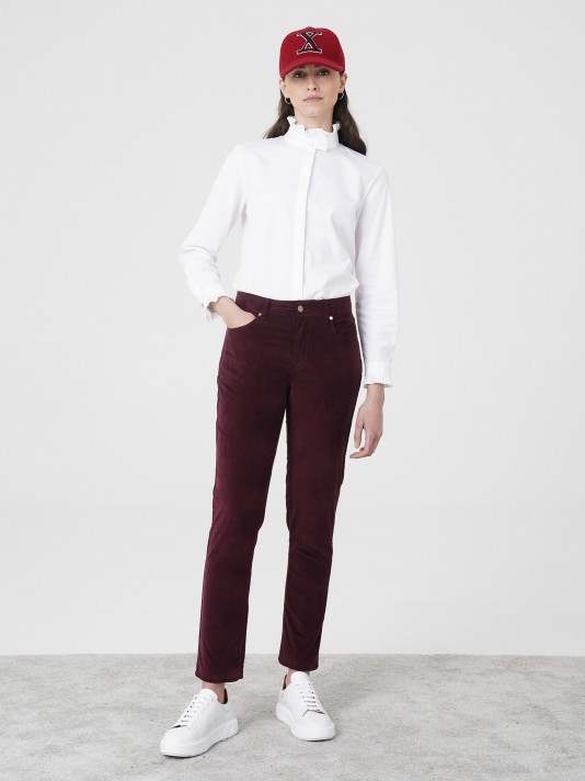 Skinny fit trousers