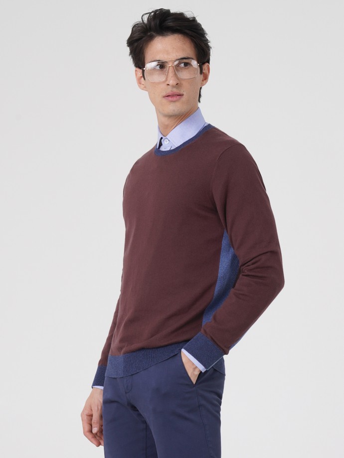 Cotton and cashmere sweater