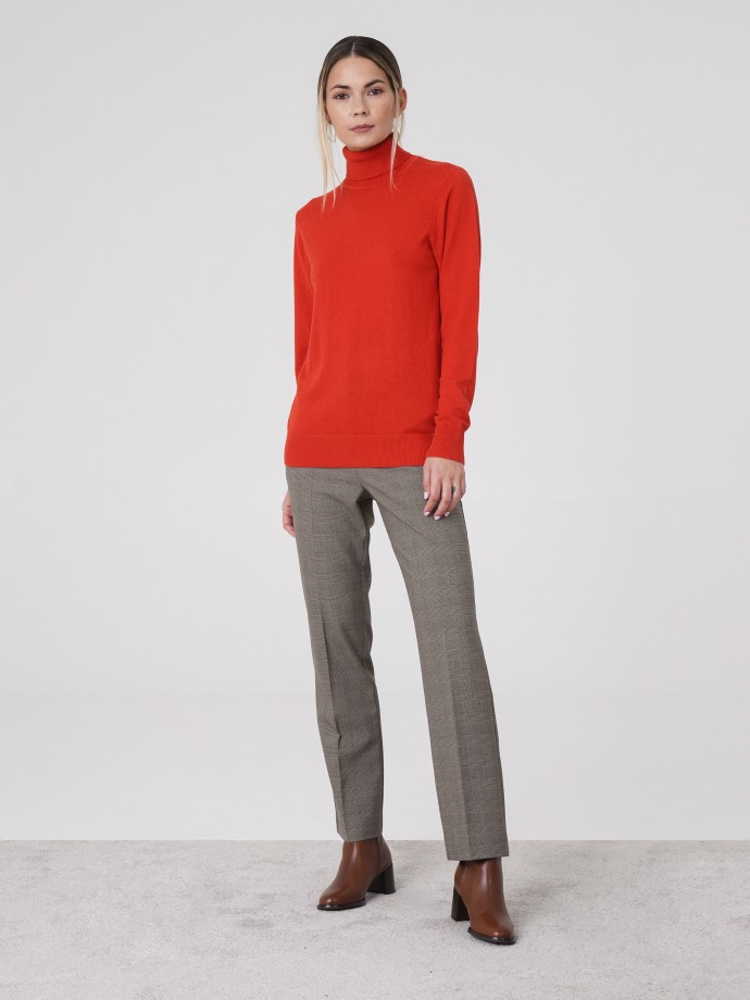 Cotton, silk and cashmere sweater