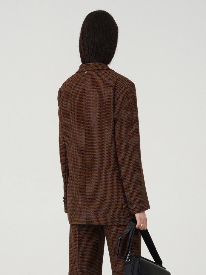 Blazer trespassado pied de poule