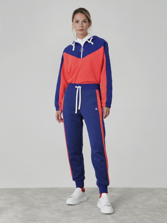 Combined jogging pants