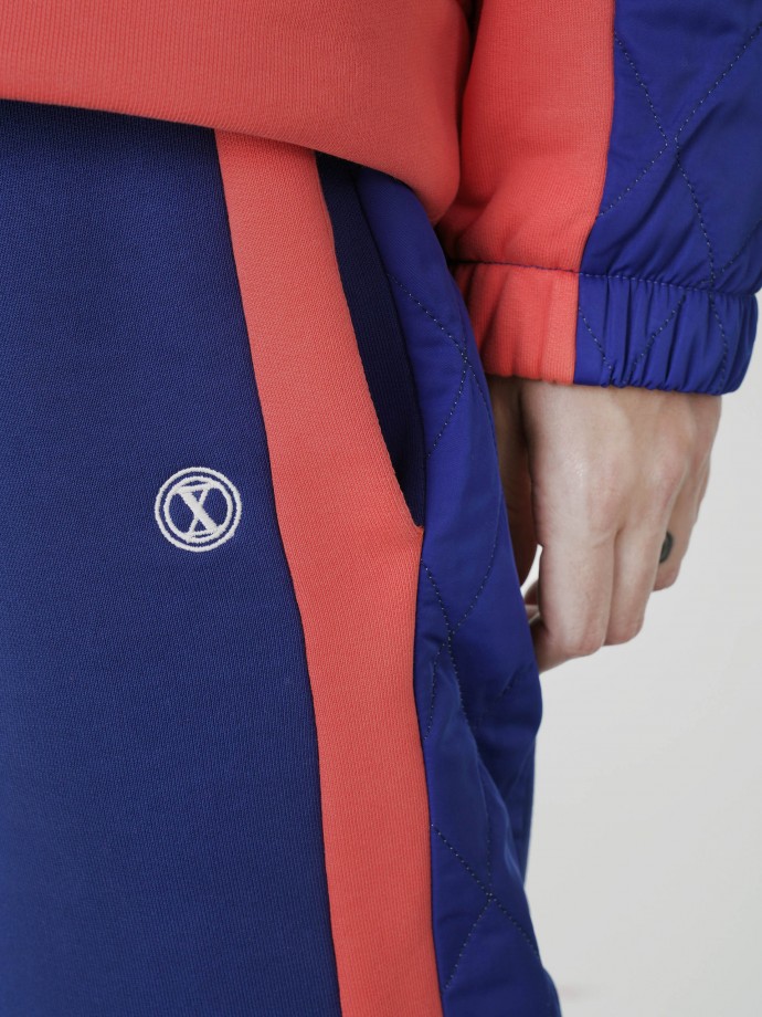 Combined jogging pants