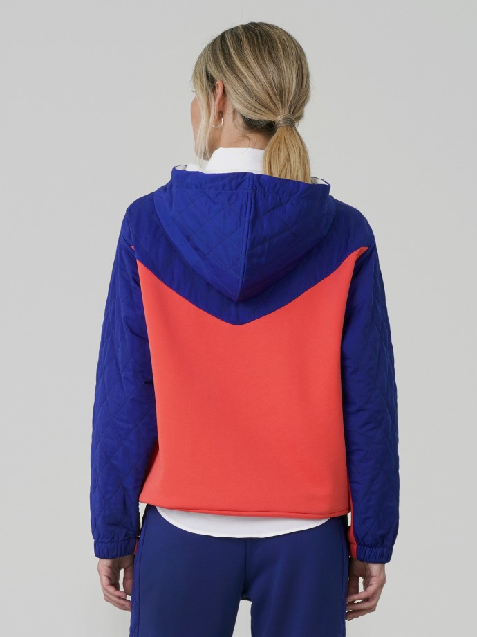Sweatshirt bicolor combinada