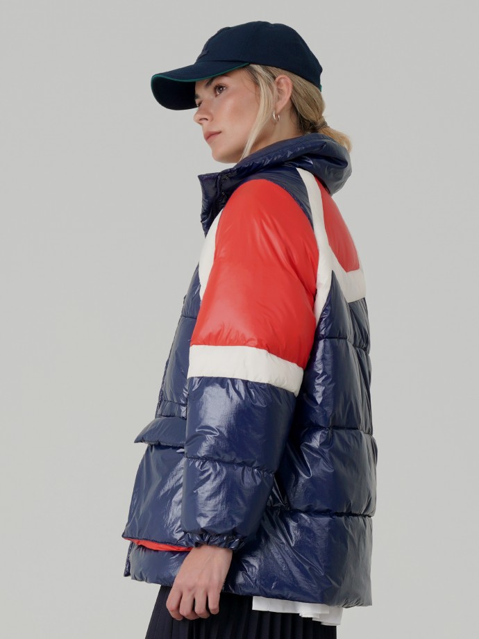 Padded tricolor jacket