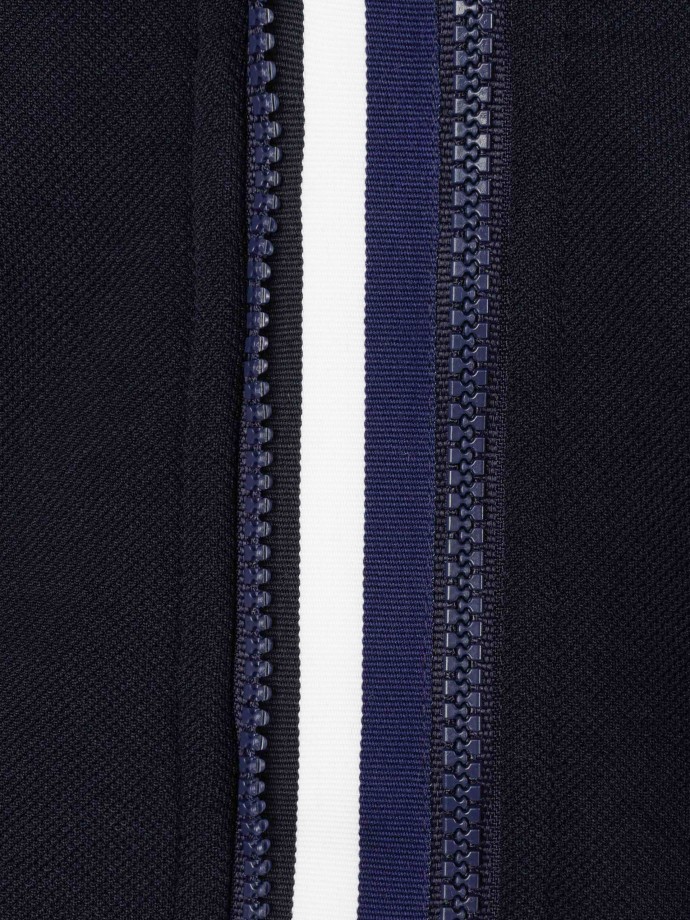 Jacket with striped detail