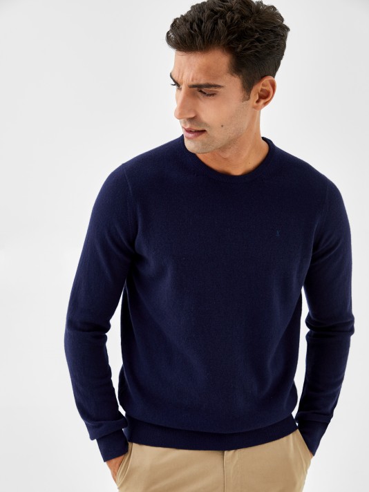 100% wool round neck sweater