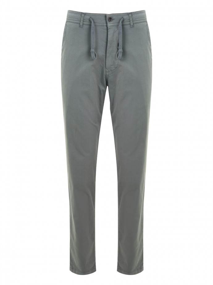 Regular fit chino trousers with drawstring