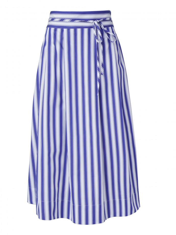Midi striped skirt