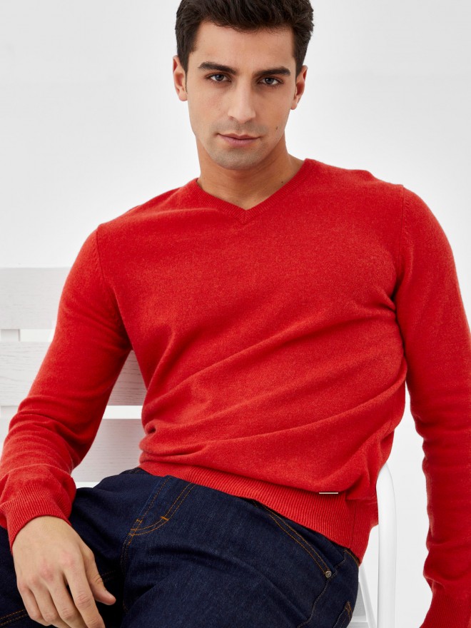 Camisola decote em V Camisola decote em V