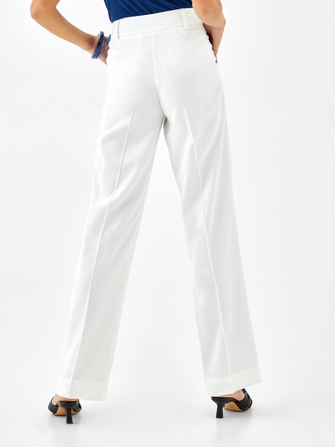 Classic white trousers