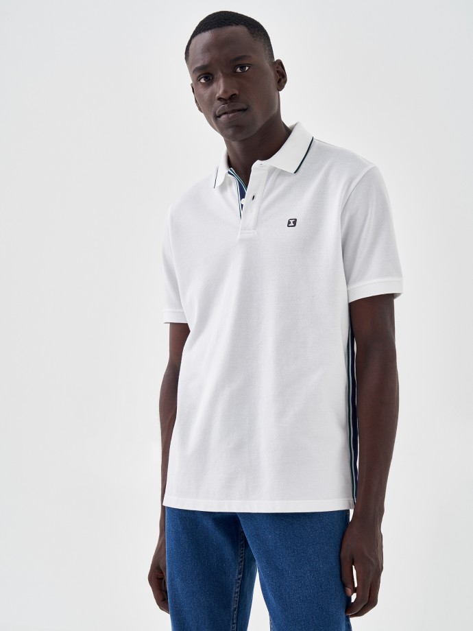 Regular fit piqu polo