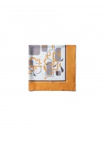 Abstract motifs printed scarf