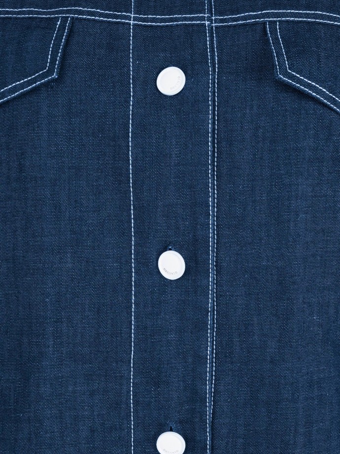 Short-sleeved denim jacket