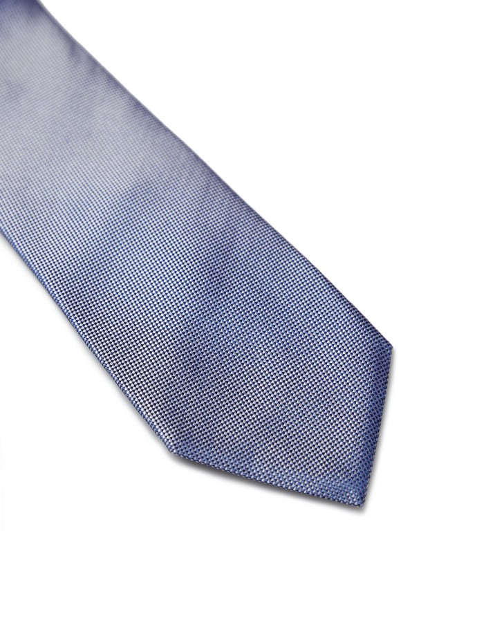 Gravata azul de seda