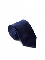 Blue silk tie