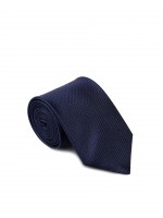 Gravata azul de seda