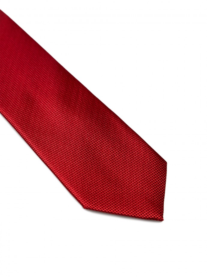 Corbata de seda roja