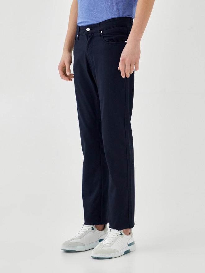 Pantalones regular fit de algodón strech Pantalones regular fit de algodón strech