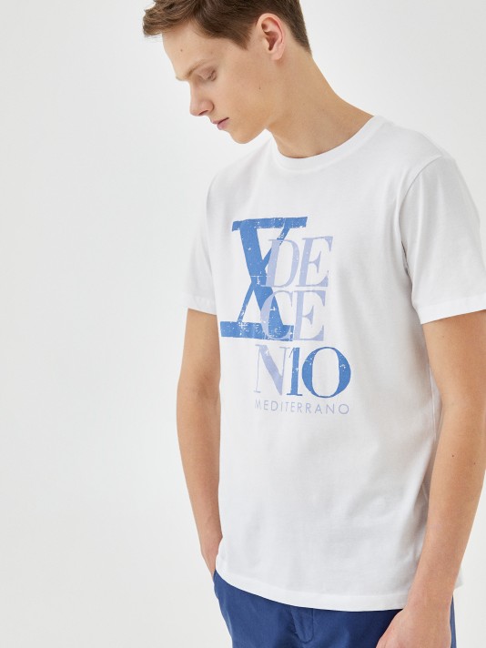 T-Shirt estampado lettering